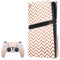 Rose Gold Chevron PS5 Pro Disk Bundle Skin