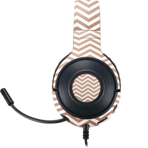 Rose Gold Chevron Razer Kraken X Skin