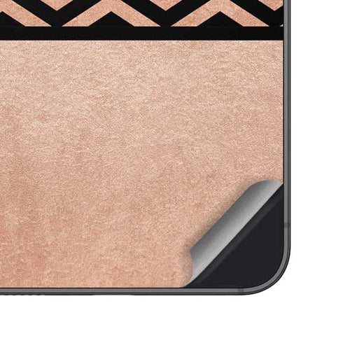 Rose Gold Chevron Split Galaxy A16 5G Skin