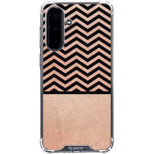 Rose Gold Chevron Split Galaxy A36 5G Clear Case