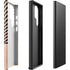 Rose Gold Chevron Split Galaxy S23 Ultra Pro Case