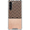 Rose Gold Chevron Split Galaxy S24 FE Clear Case