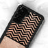 Rose Gold Chevron Split Galaxy S24 Plus Waterproof Case