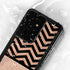 Rose Gold Chevron Split Galaxy S24 Ultra Waterproof Case