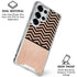 Rose Gold Chevron Split Galaxy S25 Ultra Clear Case