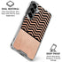 Rose Gold Chevron Split Galaxy S26 Clear Case