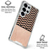 Rose Gold Chevron Split Galaxy S26 Ultra Clear Case
