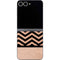 Rose Gold Chevron Split Galaxy Z Flip6 Skin