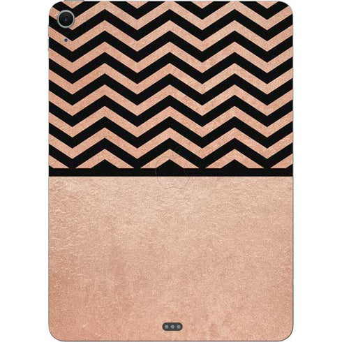 Rose Gold Chevron Split Apple iPad Air Skin