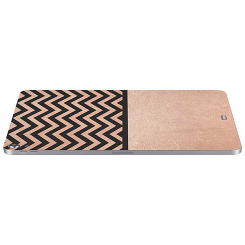 Rose Gold Chevron Split Apple iPad Air Skin