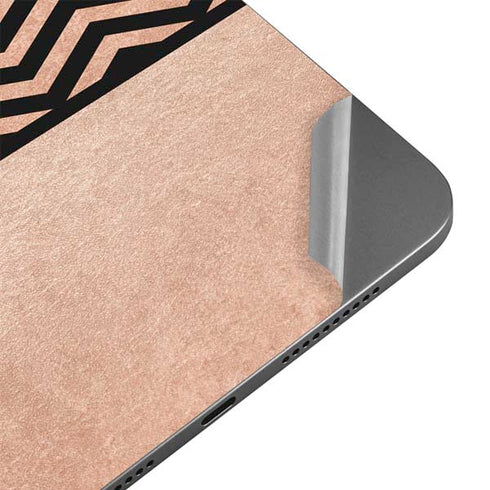 Rose Gold Chevron Split Apple iPad Mini Skin