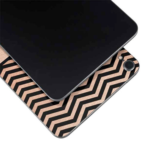 Rose Gold Chevron Split Apple iPad Mini Skin