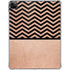 Rose Gold Chevron Split iPad Pro 11in (2024) Clear Case