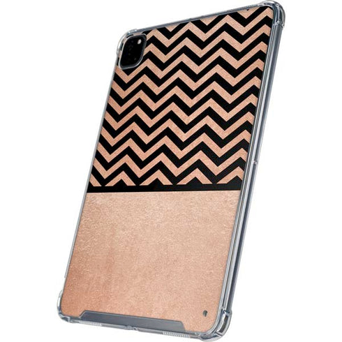 Rose Gold Chevron Split iPad Cases