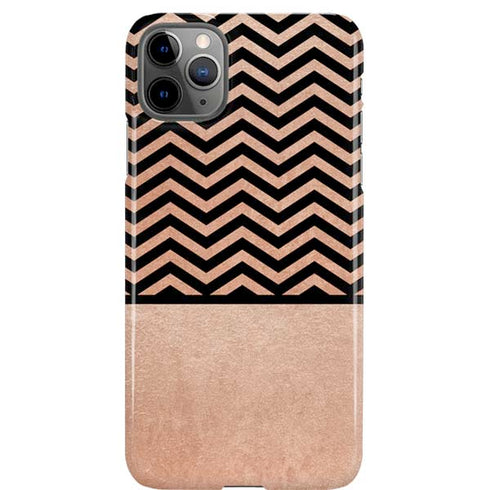 Rose Gold Chevron Split iPhone Cases
