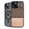 Rose Gold Chevron Split iPhone 14 Kickstand Case