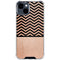 Rose Gold Chevron Split iPhone 15 Clear Case