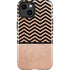 Rose Gold Chevron Split iPhone 15 Impact Case