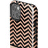 Rose Gold Chevron Split iPhone 15 Impact Case