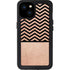 Rose Gold Chevron Split iPhone 15 Plus Waterproof Case