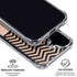 Rose Gold Chevron Split iPhone 16 Clear Case