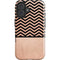 Rose Gold Chevron Split iPhone 16 Impact Case