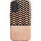 Rose Gold Chevron Split iPhone 16 Magsafe Impact Case