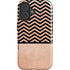 Rose Gold Chevron Split iPhone 16 Magsafe Impact Case