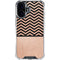 Rose Gold Chevron Split iPhone 16 Plus Clear Case