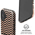 Rose Gold Chevron Split iPhone 16 Plus Magsafe Impact Case