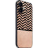 Rose Gold Chevron Split iPhone 16 Plus Skin