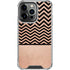 Rose Gold Chevron Split iPhone 16 Pro Clear Case