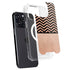Rose Gold Chevron Split iPhone 16 Pro MagSafe Case