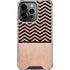 Rose Gold Chevron Split iPhone 16 Pro Max Clear Case