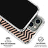 Rose Gold Chevron Split iPhone 16 Pro Max Clear Case