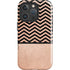 Rose Gold Chevron Split iPhone 16 Pro Max Impact Case