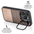 Rose Gold Chevron Split iPhone 16 Pro Max Kickstand Case