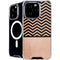 Rose Gold Chevron Split iPhone 16 Pro Max MagSafe Case