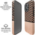 Rose Gold Chevron Split iPhone 16 Pro Max Magsafe Impact Case