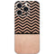 Rose Gold Chevron Split iPhone 16 Pro Skin