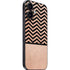 Rose Gold Chevron Split iPhone 16 Skin