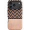 Rose Gold Chevron Split iPhone 18 Pro Impact Case