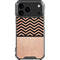 Rose Gold Chevron Split iPhone 18 Pro Max Clear Case