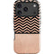Rose Gold Chevron Split iPhone 18 Pro Max Impact Case