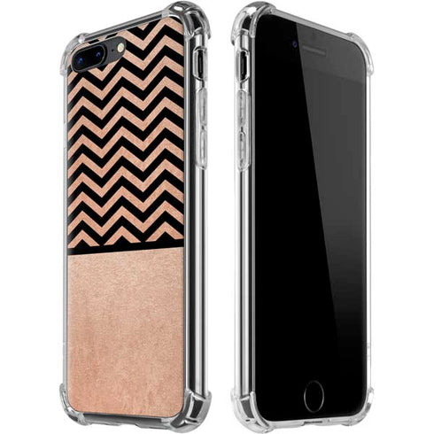 Rose Gold Chevron Split iPhone Cases