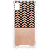 Rose Gold Chevron Split iPhone XS Clear Case