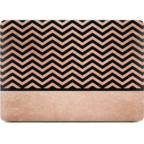 Rose Gold Chevron Split Apple MacBook Air Skin