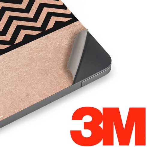 Rose Gold Chevron Split Apple MacBook Air Skin