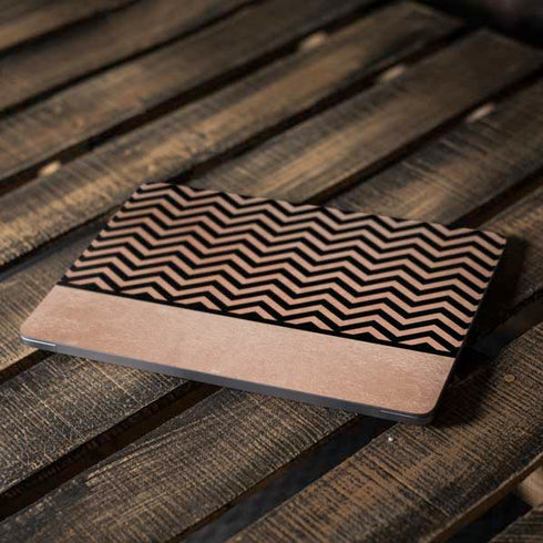 Rose Gold Chevron Split Apple MacBook Air Skin