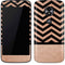 Rose Gold Chevron Split Moto E5 Play Skin